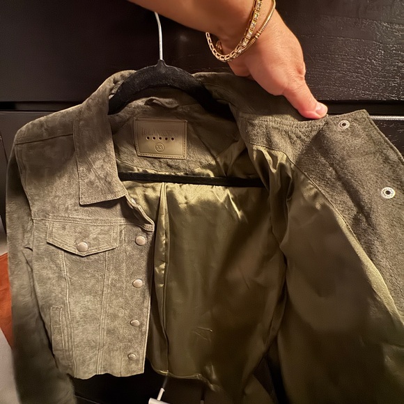Blank NYC Women's Green Jean Jacket - Picture 4 of 7